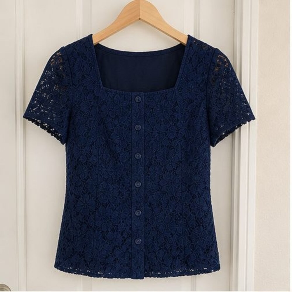 Navy Tunic Blouse